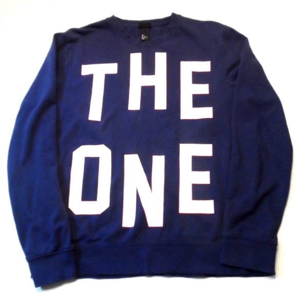 H&M Other - H & M Sweatshirt "The One" Mens Size Large Blue